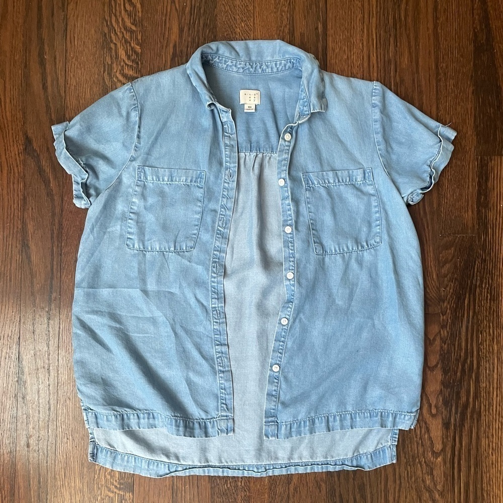 A new day denim button down shirt